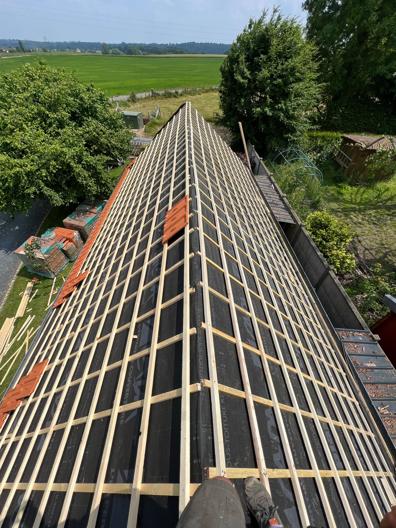 Rénovation toiture complète - Avant